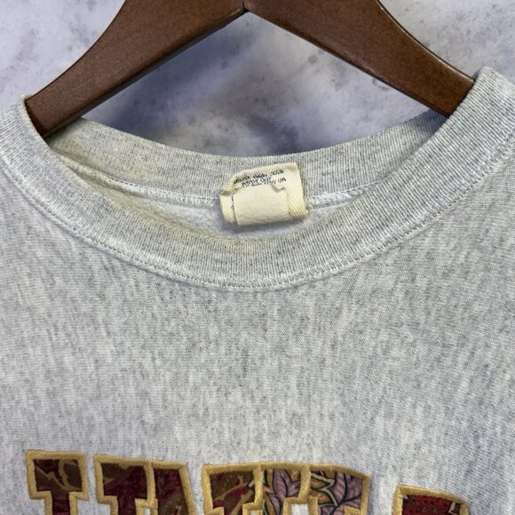 Vintage University of Las Vegas Runnin Rebels Sweatshirt Embroidered UNLV Large - Picture 4 of 15